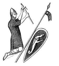 Le roi Guillaume représenté sur son sceau, 1870