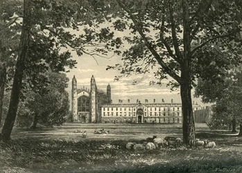 Kings College depuis The Backs, 1898