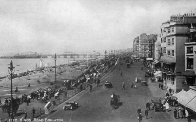 Kings Road, Brighton, East Sussex, début du 20ème siècle