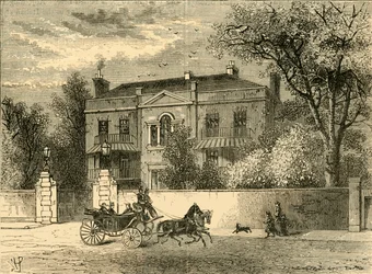 Kingston House, Knightsbridge, vers 1876