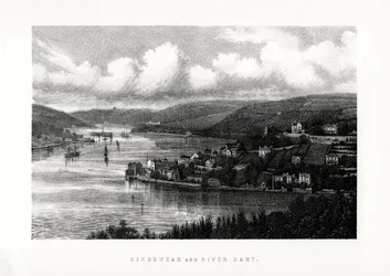 Kingswear et la rivière Dart, South Devon, 1896
