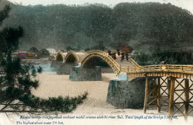 Pont Kintai Iwakuni, Japon, début du 20e siècle