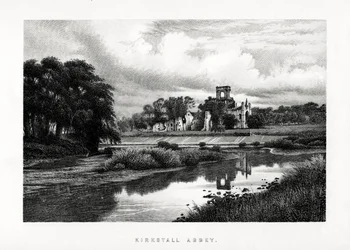 Abbaye de Kirkstall, Leeds, Yorkshire, 1896