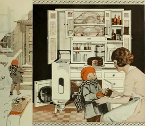 Publicité de cuisine du Saturday Evening Post, vers 1920-1925
