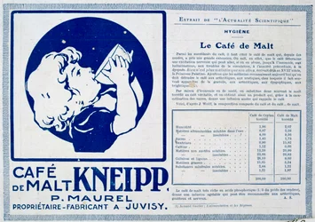 Kneipp Café de Malt, publicité, 1915