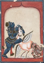 Krishna vainquant Vakasura