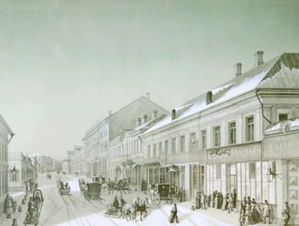 Kuznetsky Most, Moscou, Russie, 1840s
