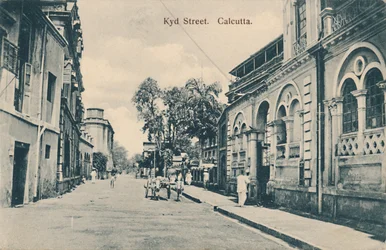 Rue Kyd. Calcutta, fin 19e-début 20e siècle