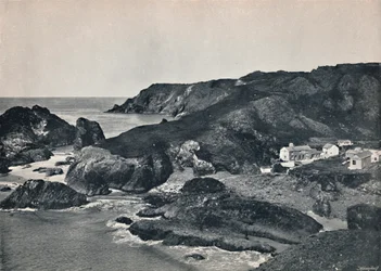 Kynance Cove - La crique et le village, 1895
