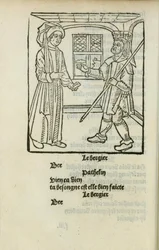 La Farce de maître Pathelin, vers 1490