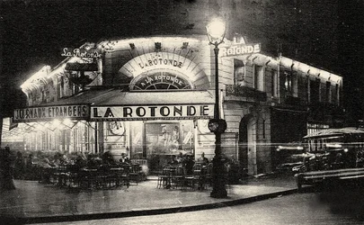 La Rotonde, Boulevard du Montparnasse, vers 1925