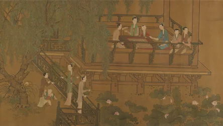 Dames avec éventails