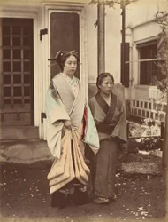 Dame et servante, 1870s