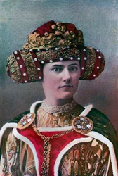 Coiffure de dame, 14ème siècle, 1910