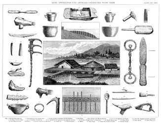 Habitations lacustres et artefacts associés du lac de Zurich, Suisse