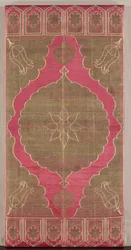 Housse de coussin en soie Lampas