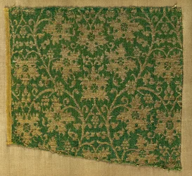 Lampas avec vignes et feuilles de vigne, 1300s
