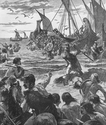 Débarquement des Romains sur la côte du Kent, 43-1905