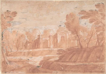 Paysage avec Structure Architecturale, 17ème siècle
