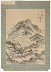 Paysage avec ruisseaux et montagnes, 1392-1910