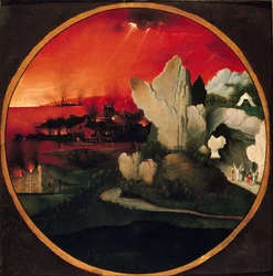 Paysage avec la destruction de Sodome et Gomorrhe, 1520