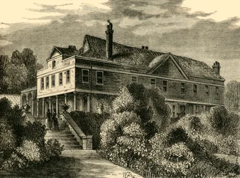 Maison Lauderdale, en 1820, vers 1876