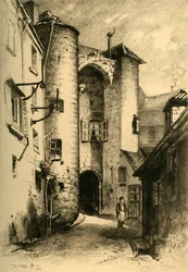 Le Passage des Chénizelles à Laon Aisne, 1903