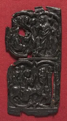 Panneau de cuir, vers 1350-1400