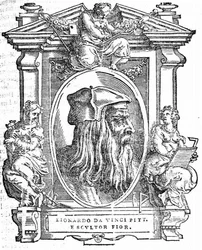Léonard de Vinci. De : Giorgio Vasari, Les Vies des plus excellents peintres, sculpteurs et architectes italiens, 1568