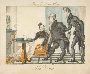 Les Visites, Musée Grotesque, No. 21, début du 19e siècle