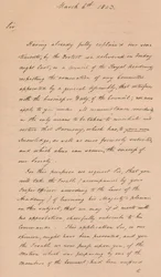Lettre à Benjamin West, président de la Royal Academy, 1803 1904