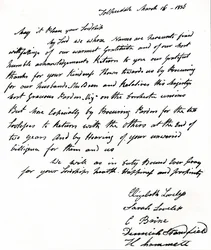 Lettre écrite au ministre de l