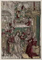 Vie du Christ : Christ devant Pilate, 1400s