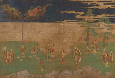 Vie du Bouddha : La naissance du Bouddha, début du XVe siècle