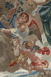 Vie de la Vierge : Le Couronnement de la Vierge (détail des anges)