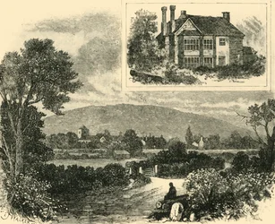 Little Wenlock et le Whekin. Le Vieux Hall, 1898