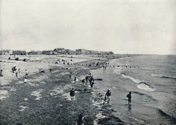 Littlehampton - Pataugeant à marée basse, 1895