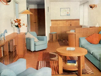 Salon par Bird Iles Ltd., Londres, 1937