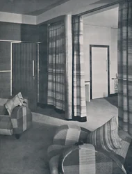 Salon dans une Maison de Londres, conçu par Raymond McGrath, A.R.I.B.A.
