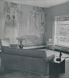 Salon dans la résidence Cafritz à Georgetown, près de Washington D.C., 1942