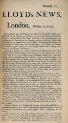 Lloyds News. Londres, 15 octobre 1696 - Numb. 20, 1928