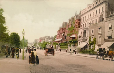 Londres. Bayswater Road, vers 1900