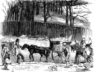 Chariots de glace de Londres, 1850