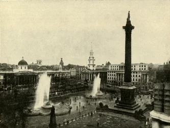 La place la plus connue de Londres, vers 1948