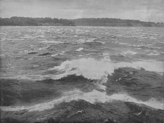 Rapides de Long Sault, rivière Saint-Laurent, vers 1897
