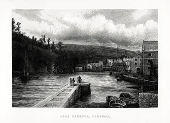 Port de Looe, Cornouailles, Angleterre, 1896