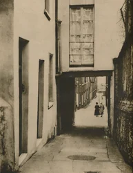 Vue vers la rivière depuis Strand Lane, vers 1935