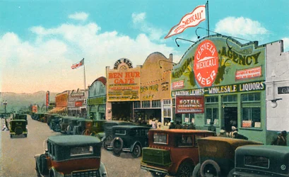Regardant vers le sud sur Main Street, vers 1939