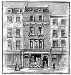 Lieu de naissance de Lord Byron, Holles Street, Cavendish Square, Londres
