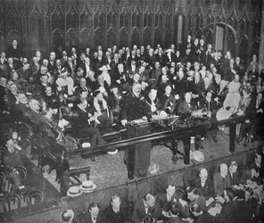 Lord Kitchener faisant un appel au recrutement au Guildhall, 1915